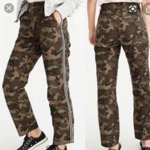 Abercrombie & Fitch Camo Ankle Pants in Green and Brown